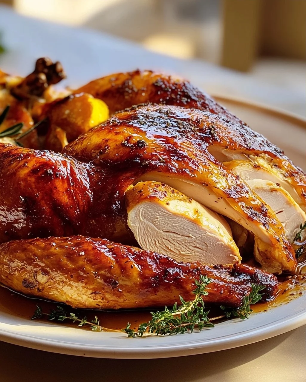 Ahornbutter-glasiertes Truthahn-Rezept für festliche Anlässe