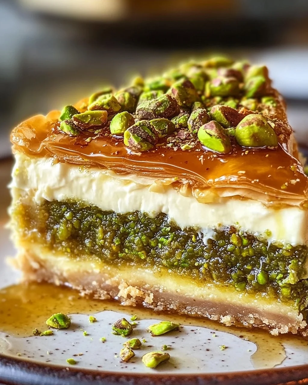 Baklava Pistazien Cheesecake – Ein unwiderstehlicher Genuss!
