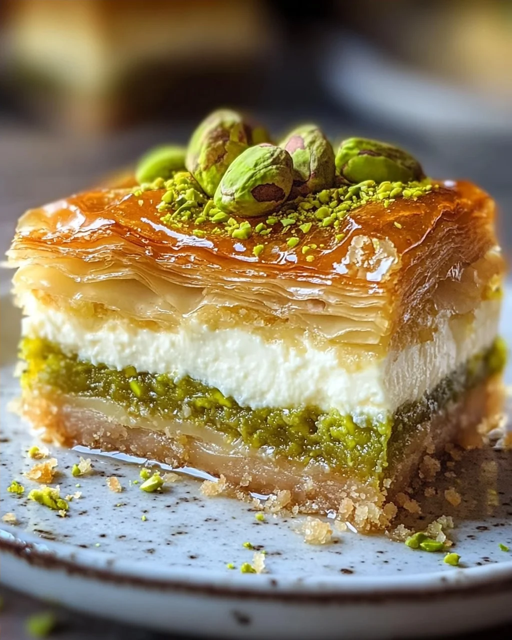 Baklava Pistazien Cheesecake – Ein unwiderstehlicher Genuss!