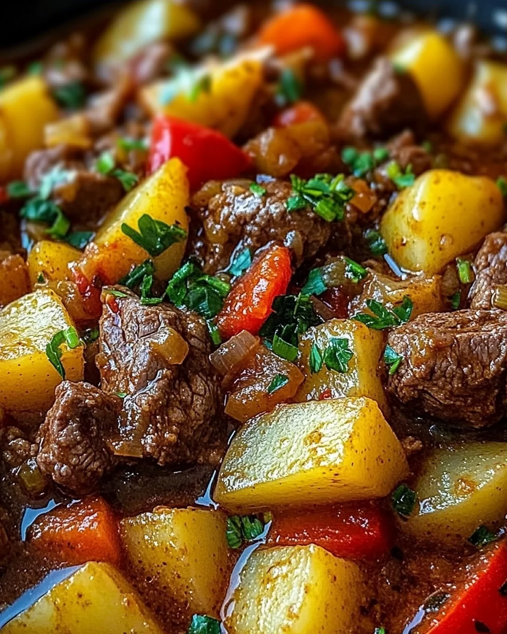 Bauerntopf mit Hackfleisch, Kartoffeln & Paprika