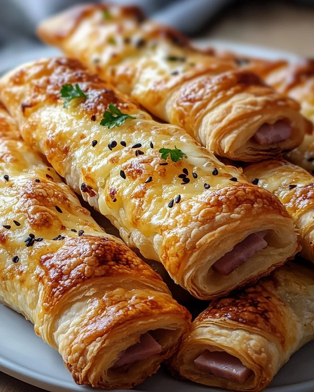Beef Ham And Cheese Puff Pastry Sticks: Delicious and Crispy!