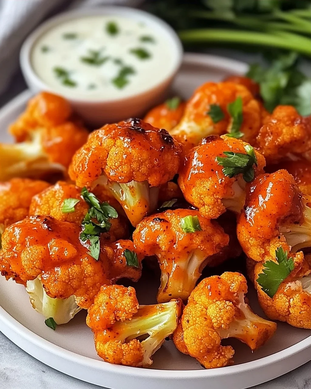 Buffalo Blumenkohl Bissen für perfekte Snack-Abende