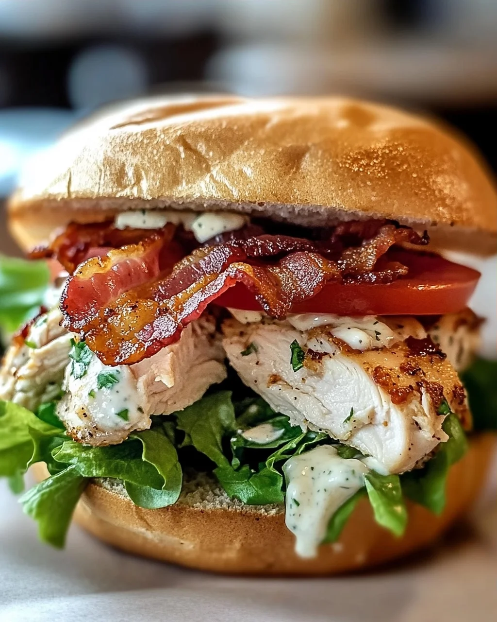 Chopped Chicken Beef Bacon Ranch Sandwich: Blitz-Geschmacksbombe!