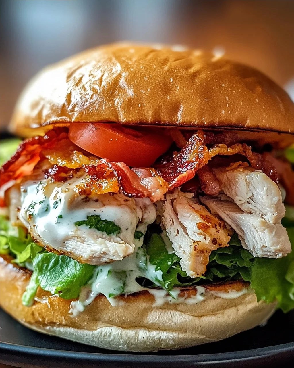 Chopped Chicken Beef Bacon Ranch Sandwich: Blitz-Geschmacksbombe!