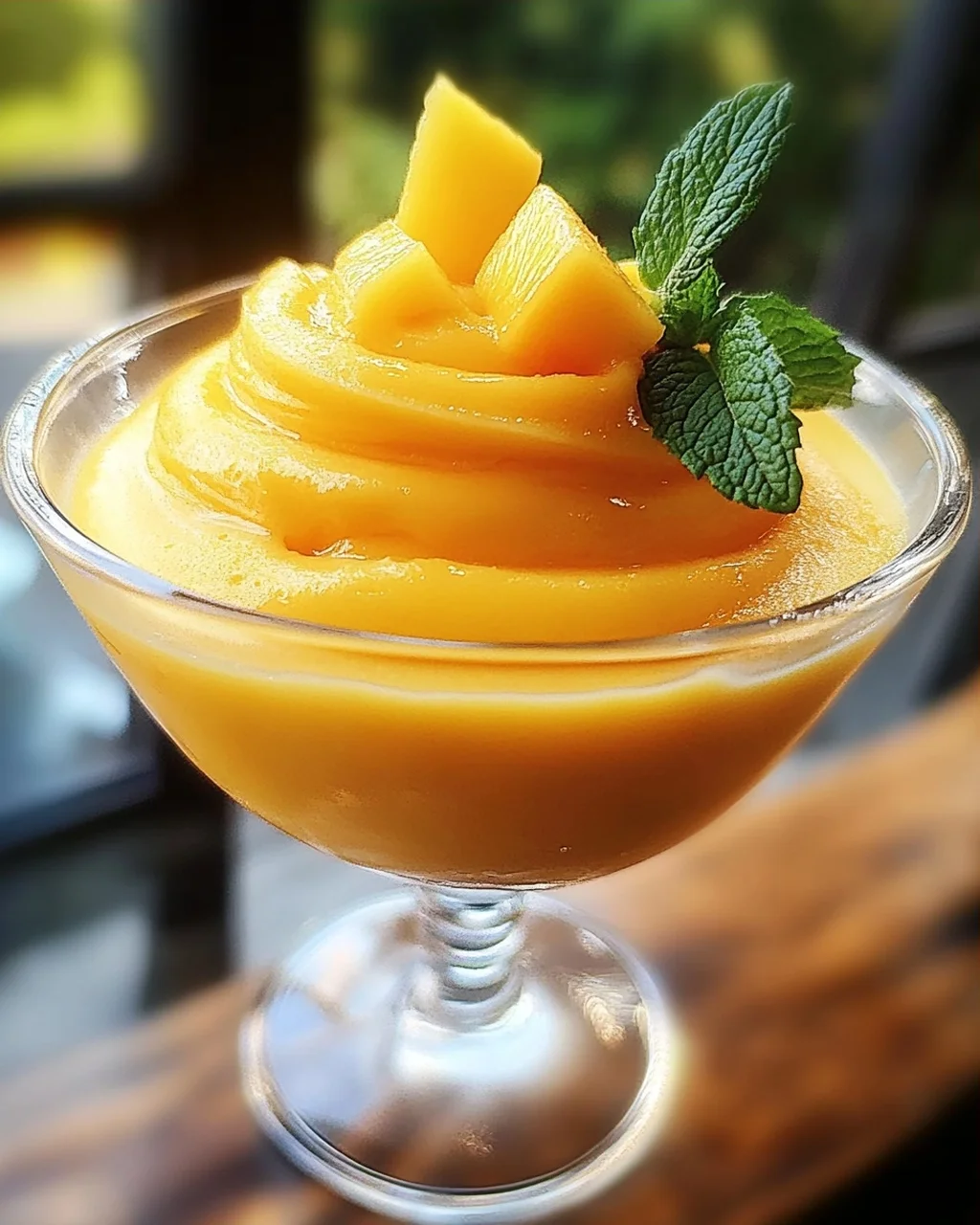 Cremige Mango-Mousse