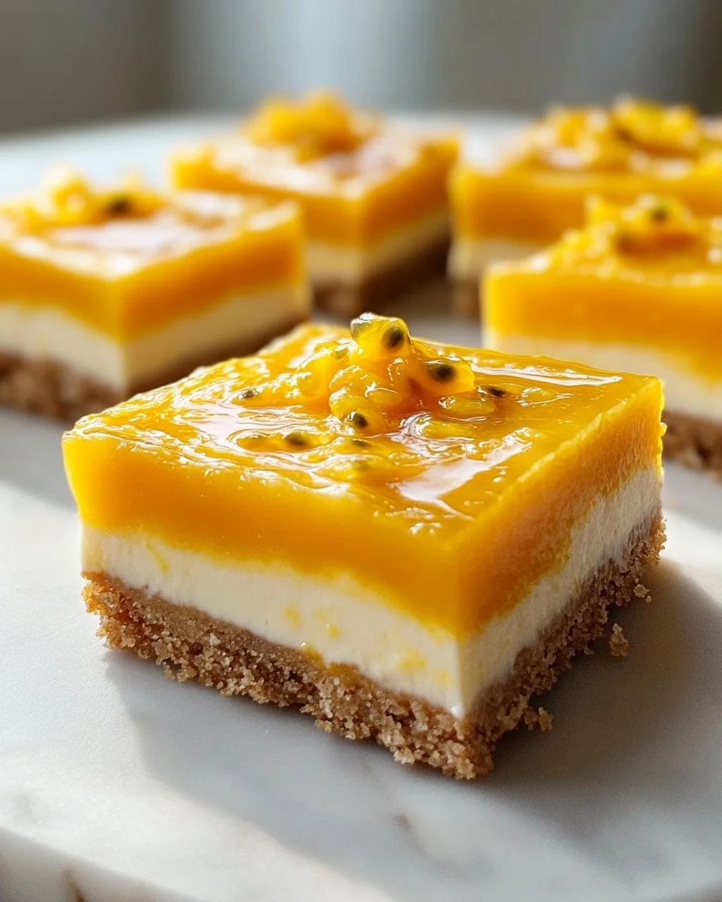 Cremige Mango-Passionsfrucht-Riegel: Tropischer Genuss!
