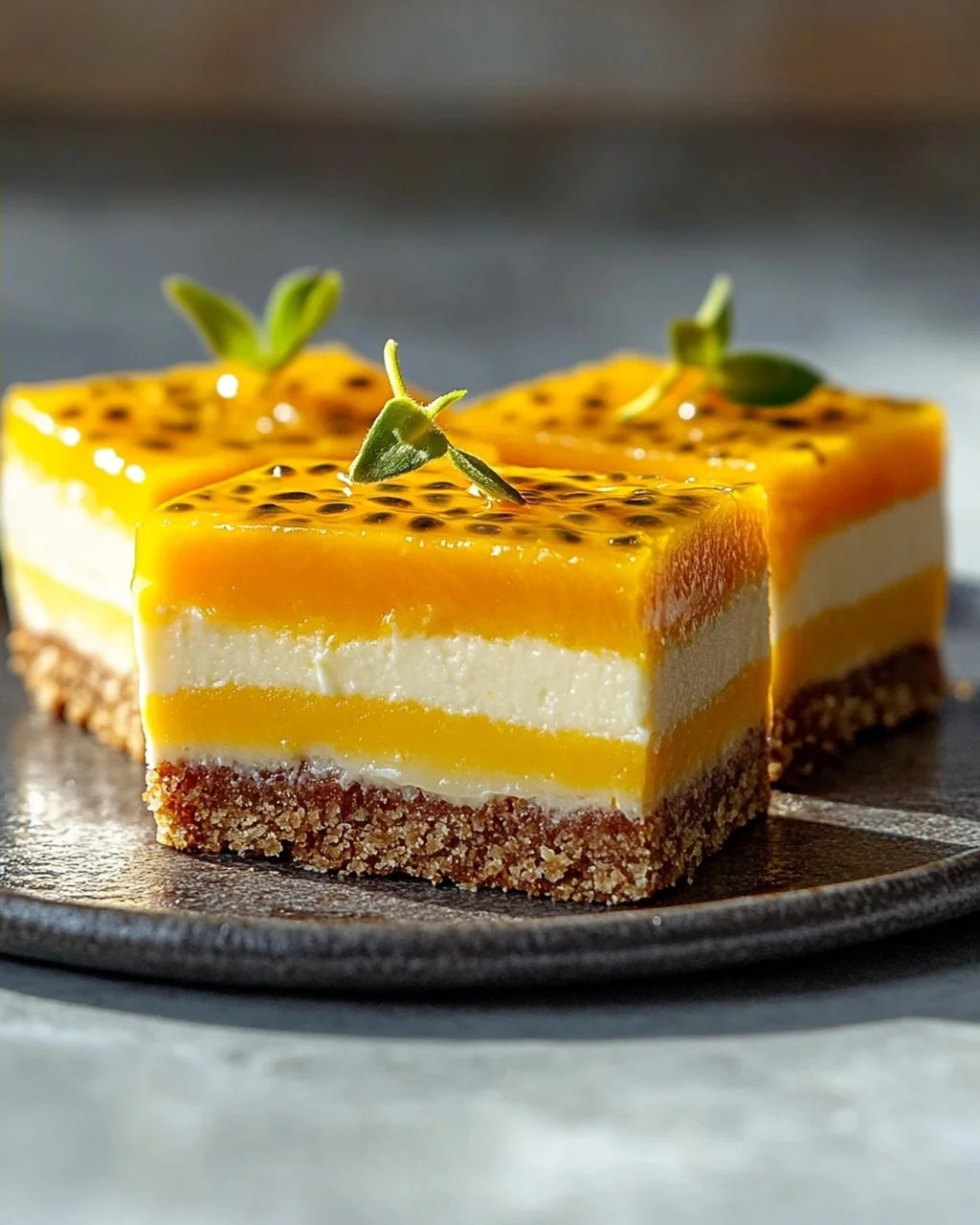 Cremige Mango-Passionsfrucht-Riegel: Tropischer Genuss!