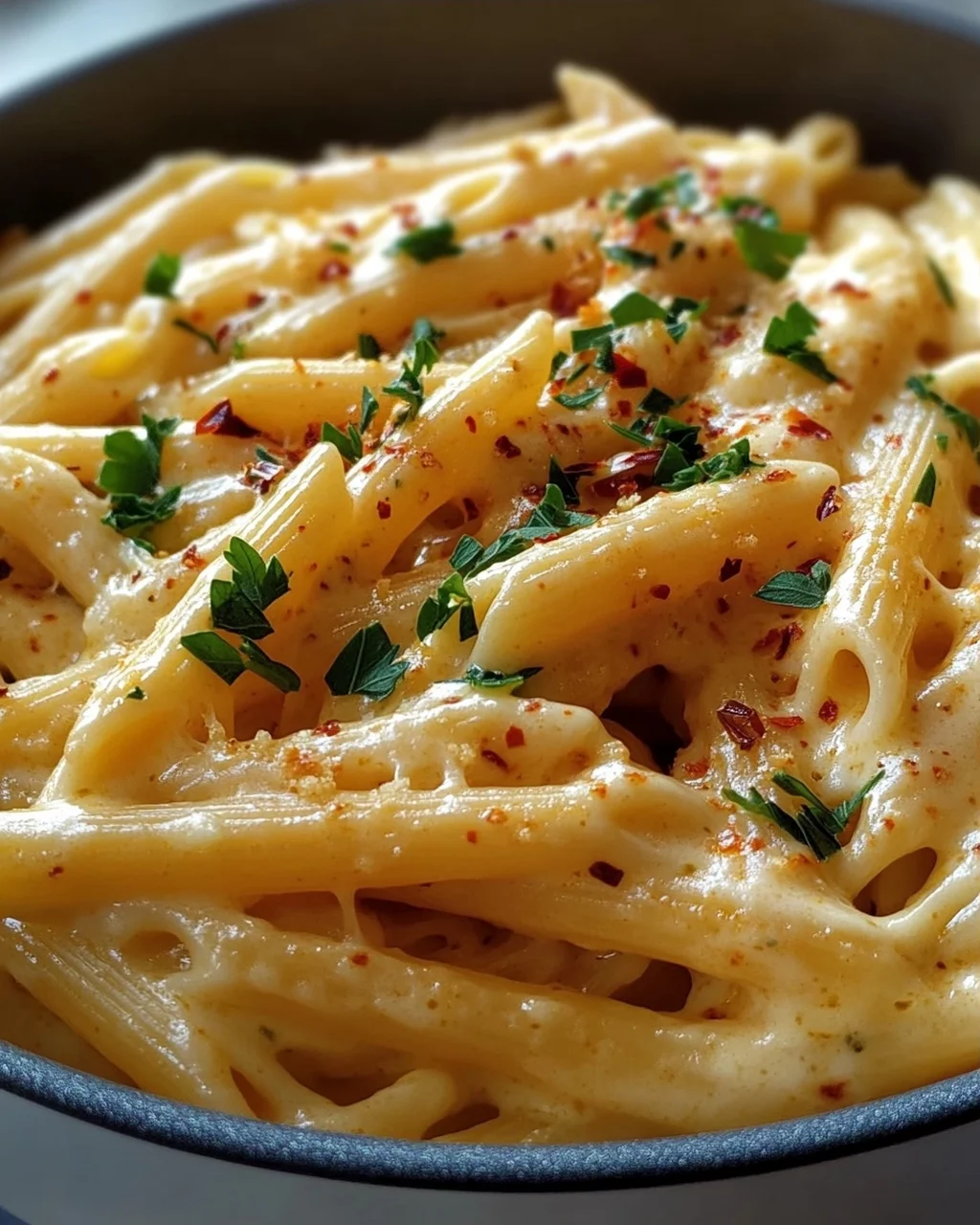 Cremige One Pot Knoblauch Käse Pasta: Blitzschnell fertig!