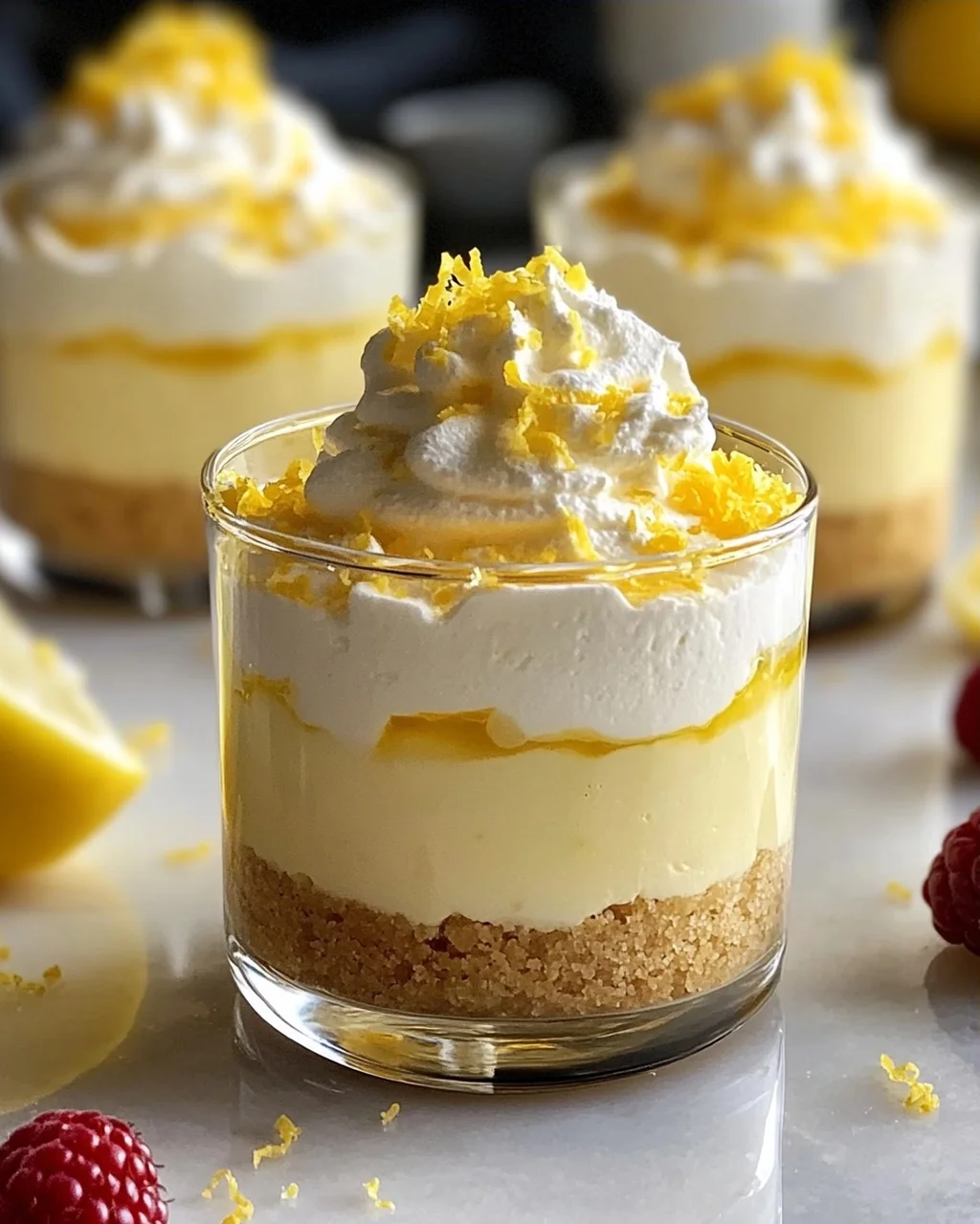 Cremige Zitronen Mousse Käsekuchen Törtchen – Ein Genuss!