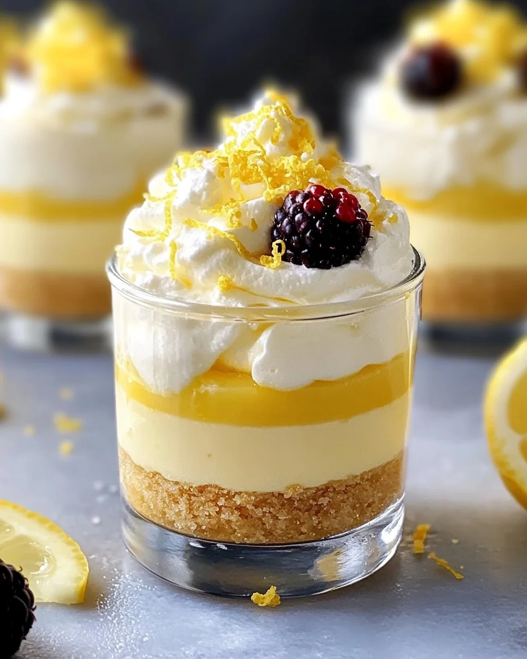 Cremige Zitronen Mousse Käsekuchen Törtchen – Ein Genuss!