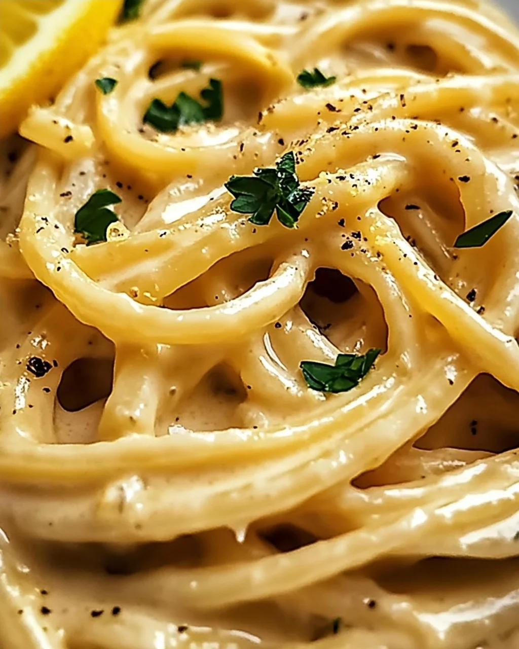 Cremige geröstete Knoblauch- und Zitronenpasta sofort genießen