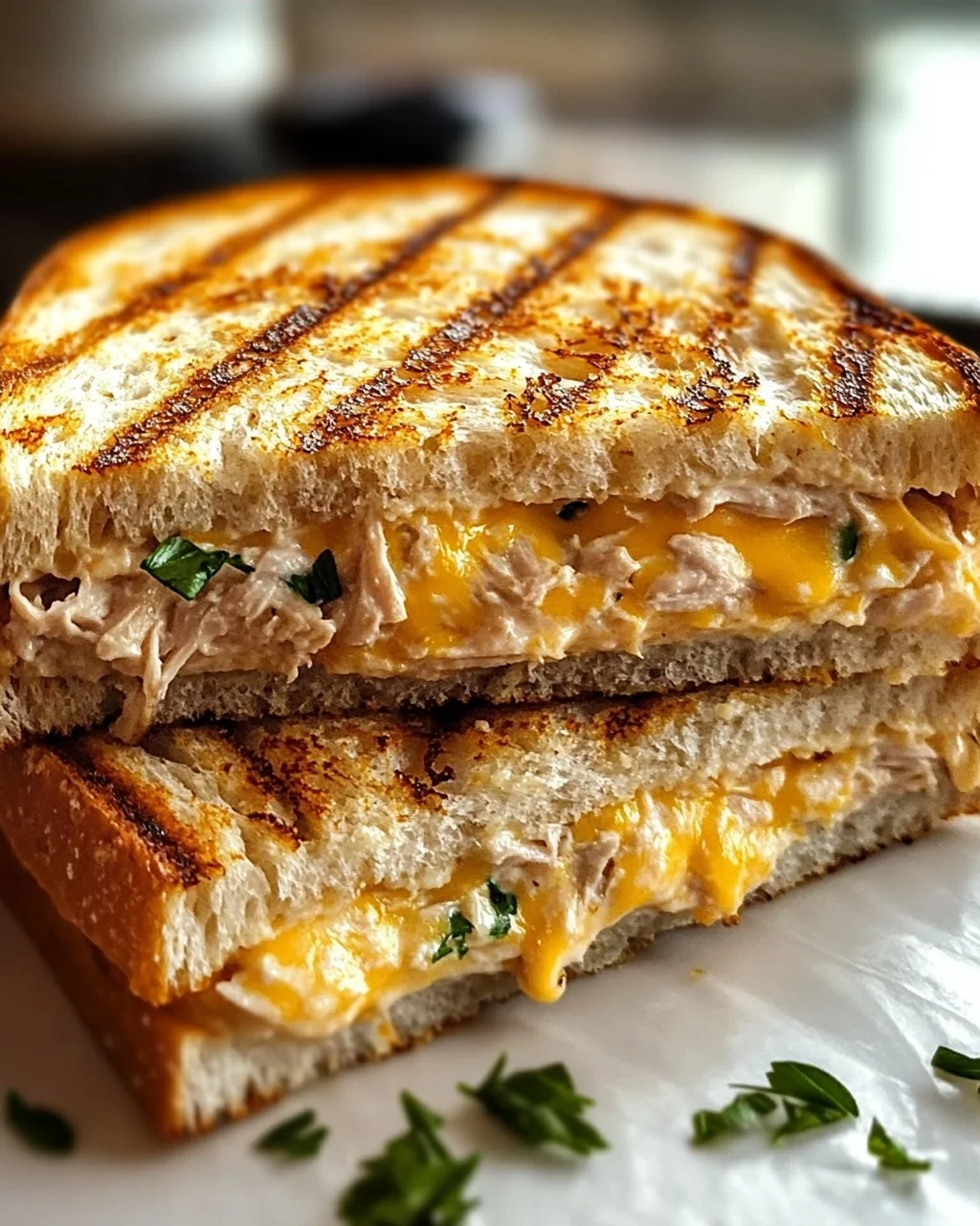 Crunchy Tuna Melt Panini mit Cheddar: Blitzrezept für Genießer