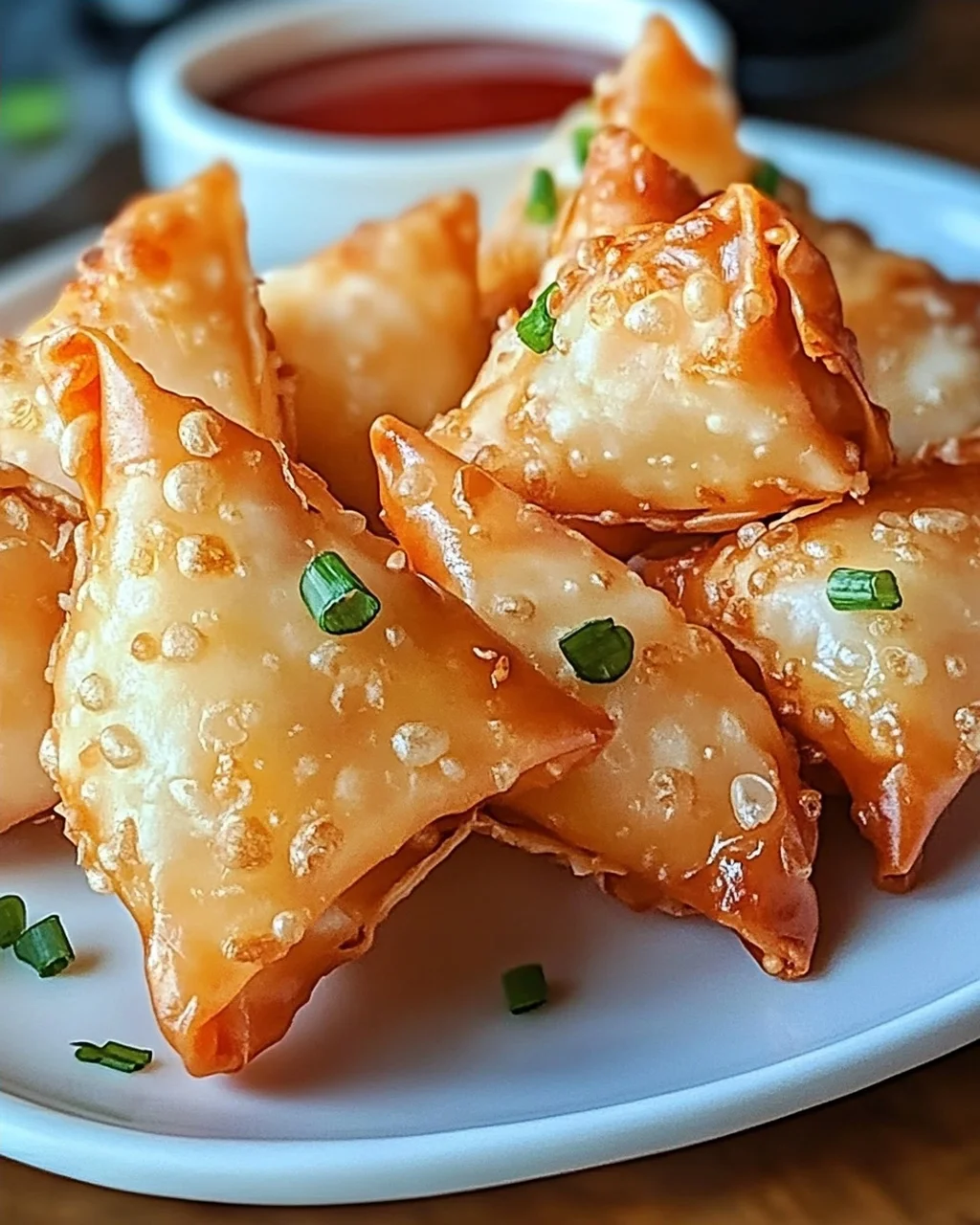 Einfache Reisblatt-Krabben-Rangoons