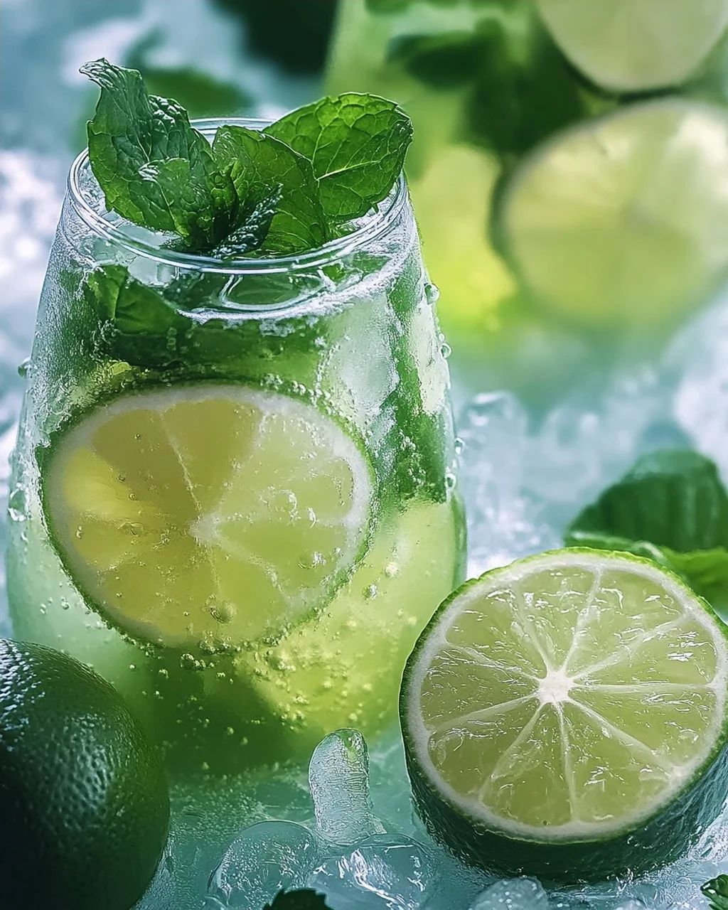 Erfrischende Limetten-Limonade mit Minze