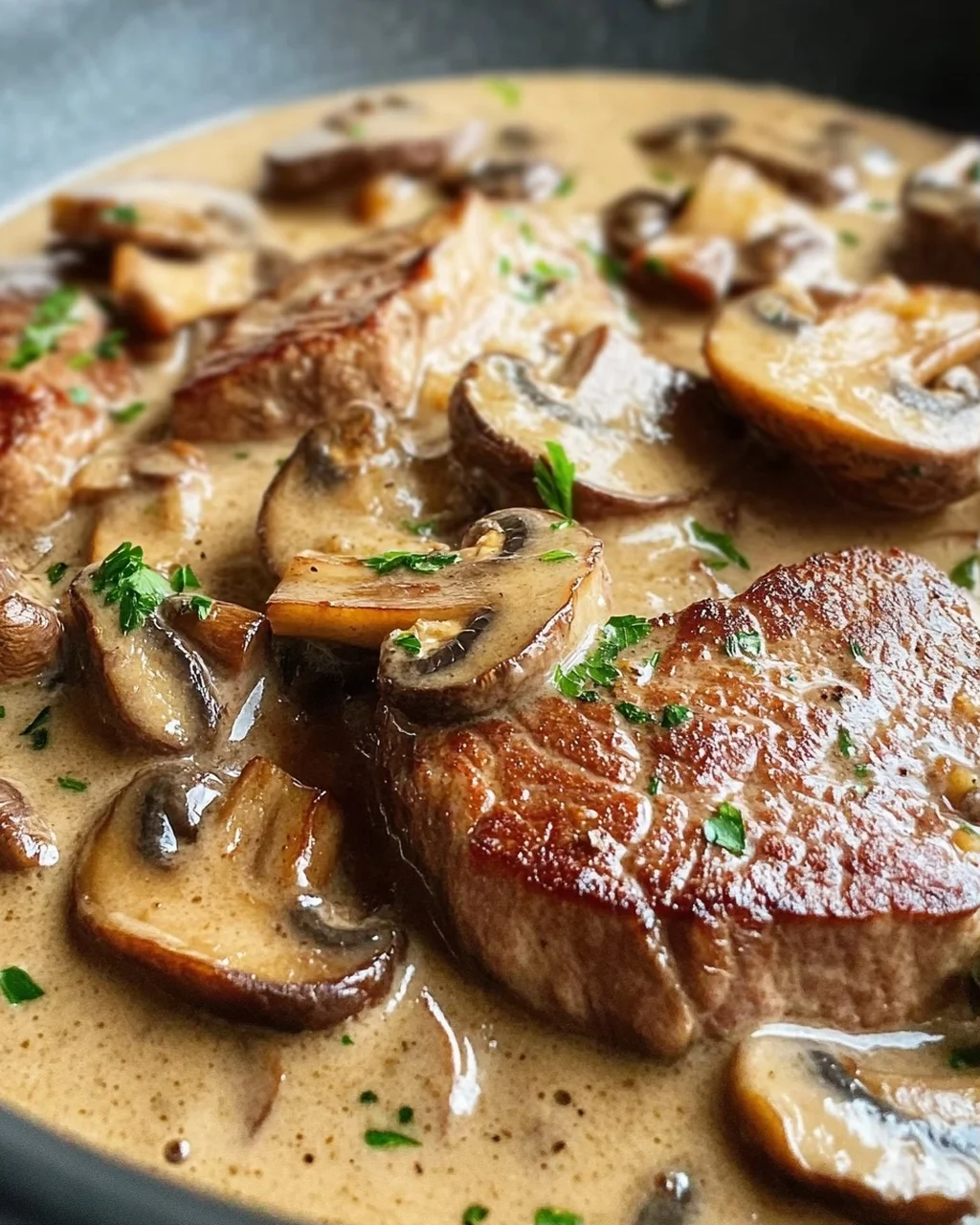 Filettopf mit Champignons
