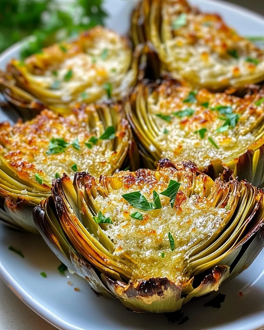 Garlic Parmesan Artichokes