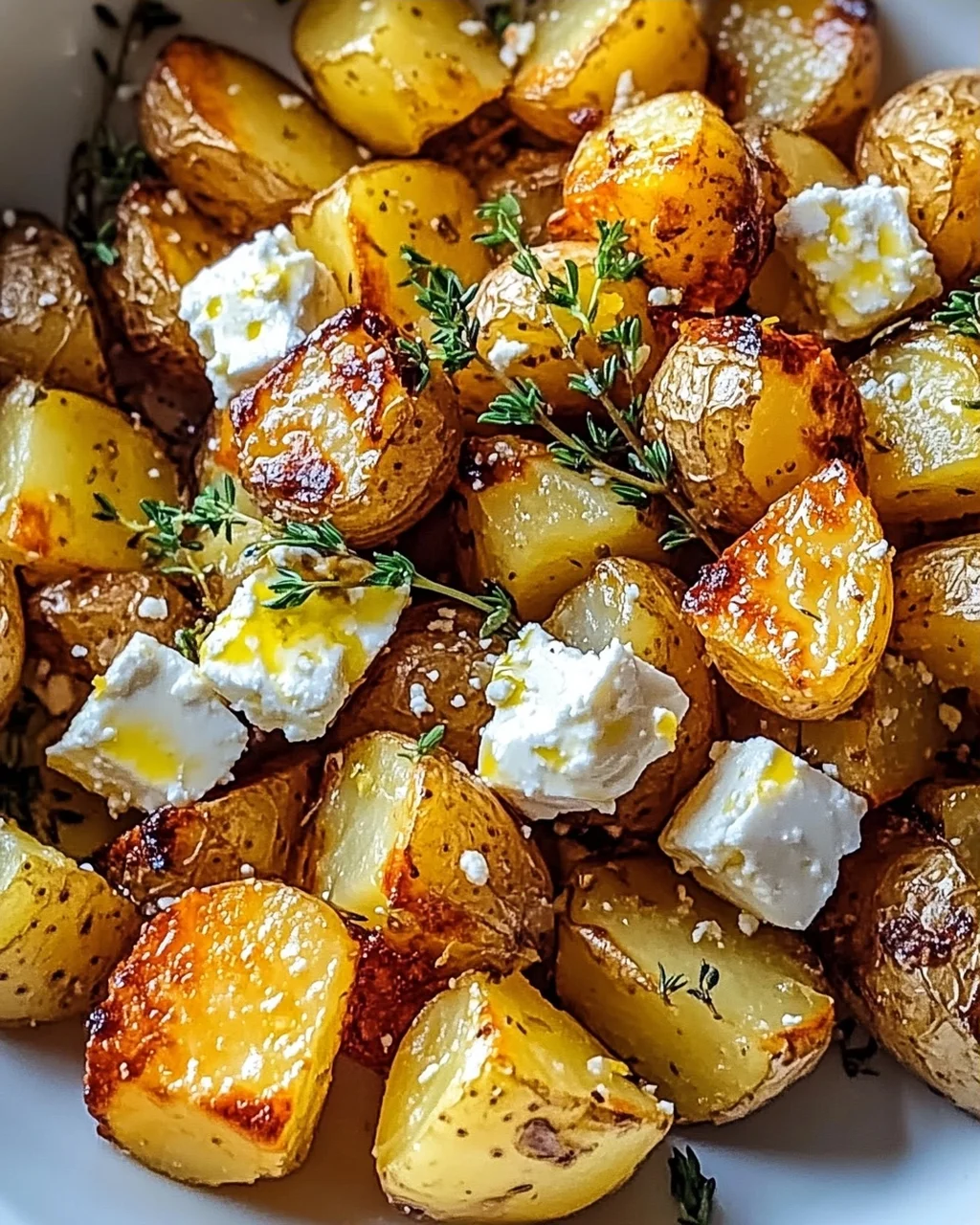 Gebratene Feta-Kartoffeln mit Zitrone: Ein Genuss!