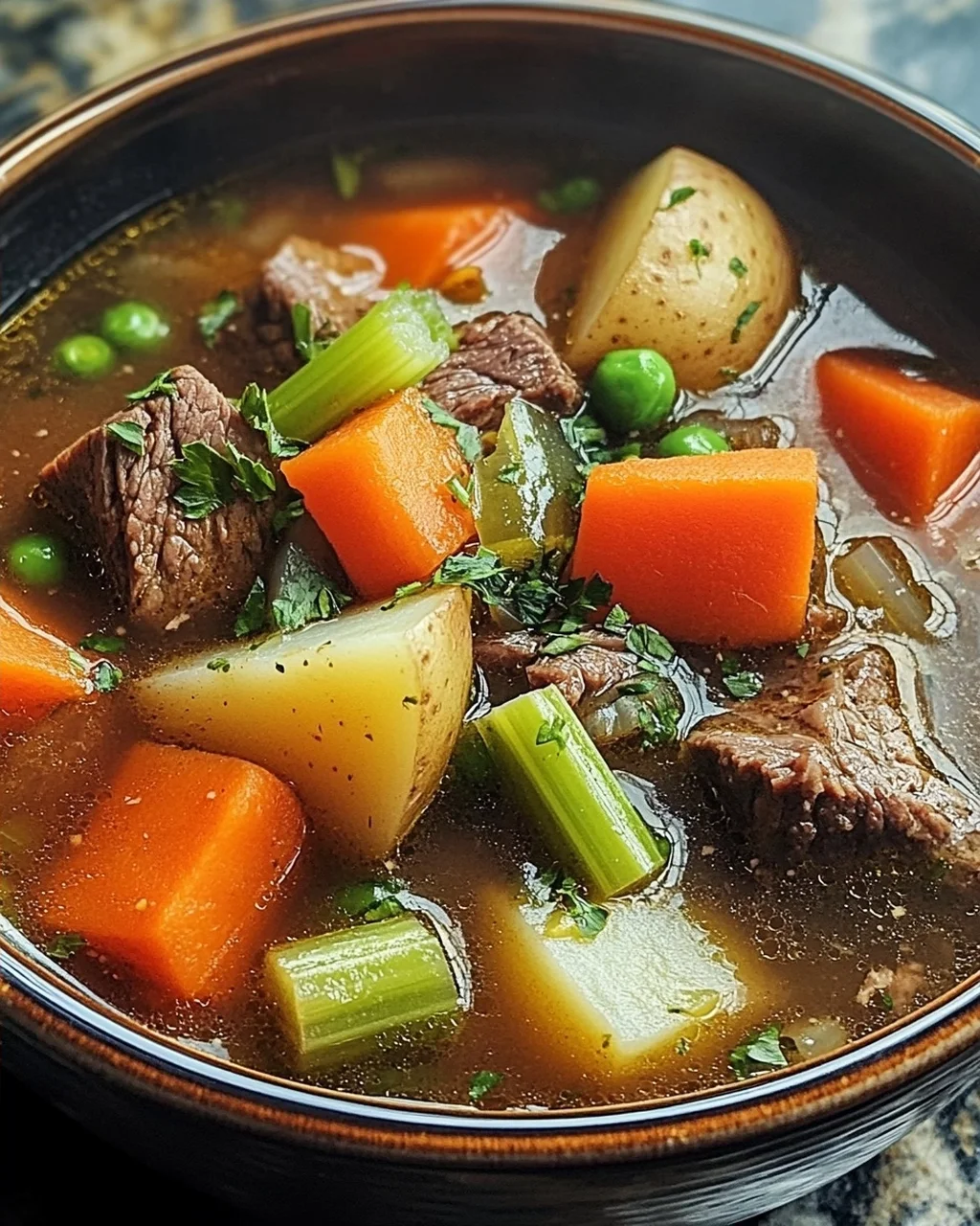 Gemüse Rindfleisch Suppe