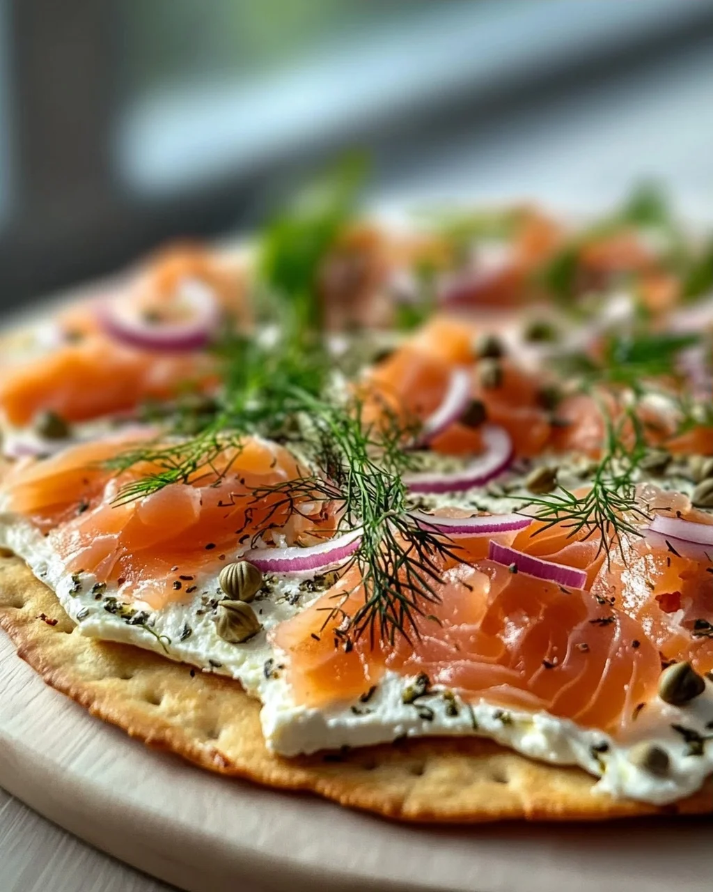 Geräucherter Lachs Frühstücks-Flatbread – Perfekt für den Start!