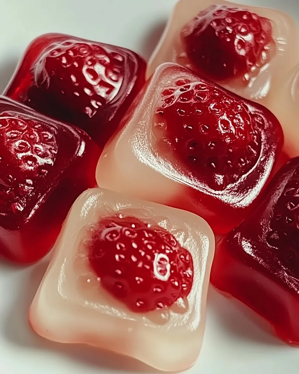 Hausgemachte Erdbeer-Gummis für gesunde Snacks