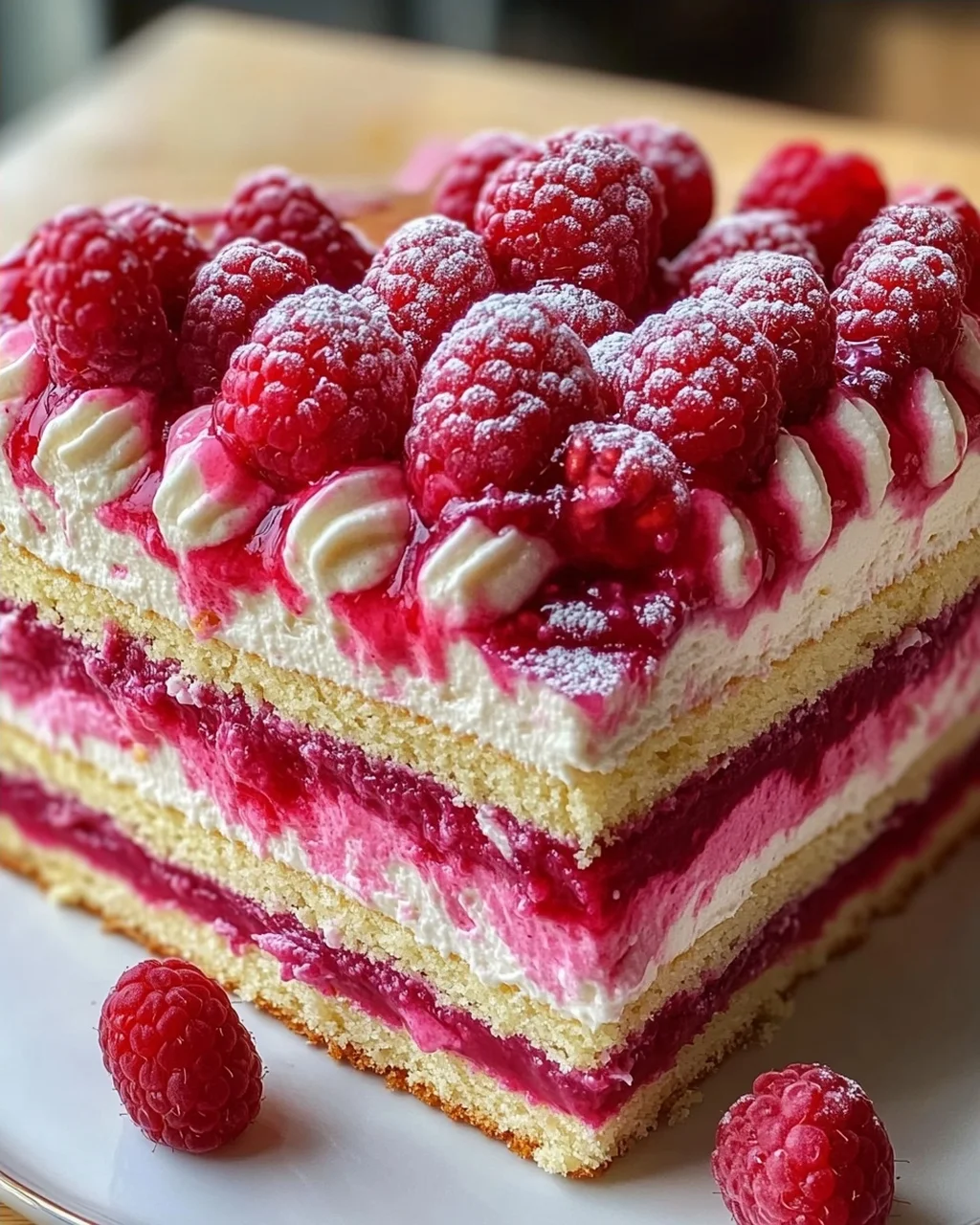 Himbeer-Frischkäse-Mascarpone-Torte