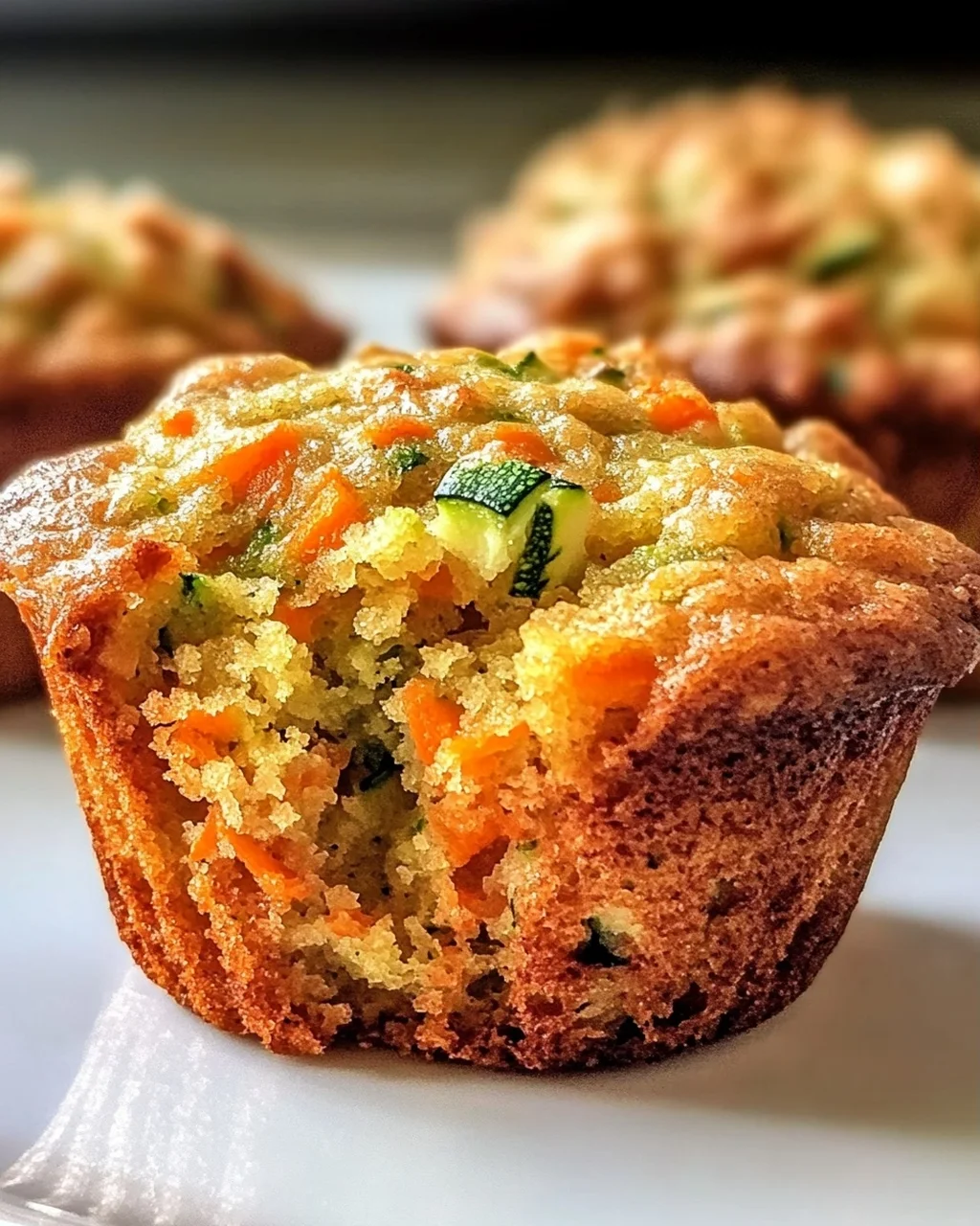 Karotten Zucchini Muffins für gesunde Snacks