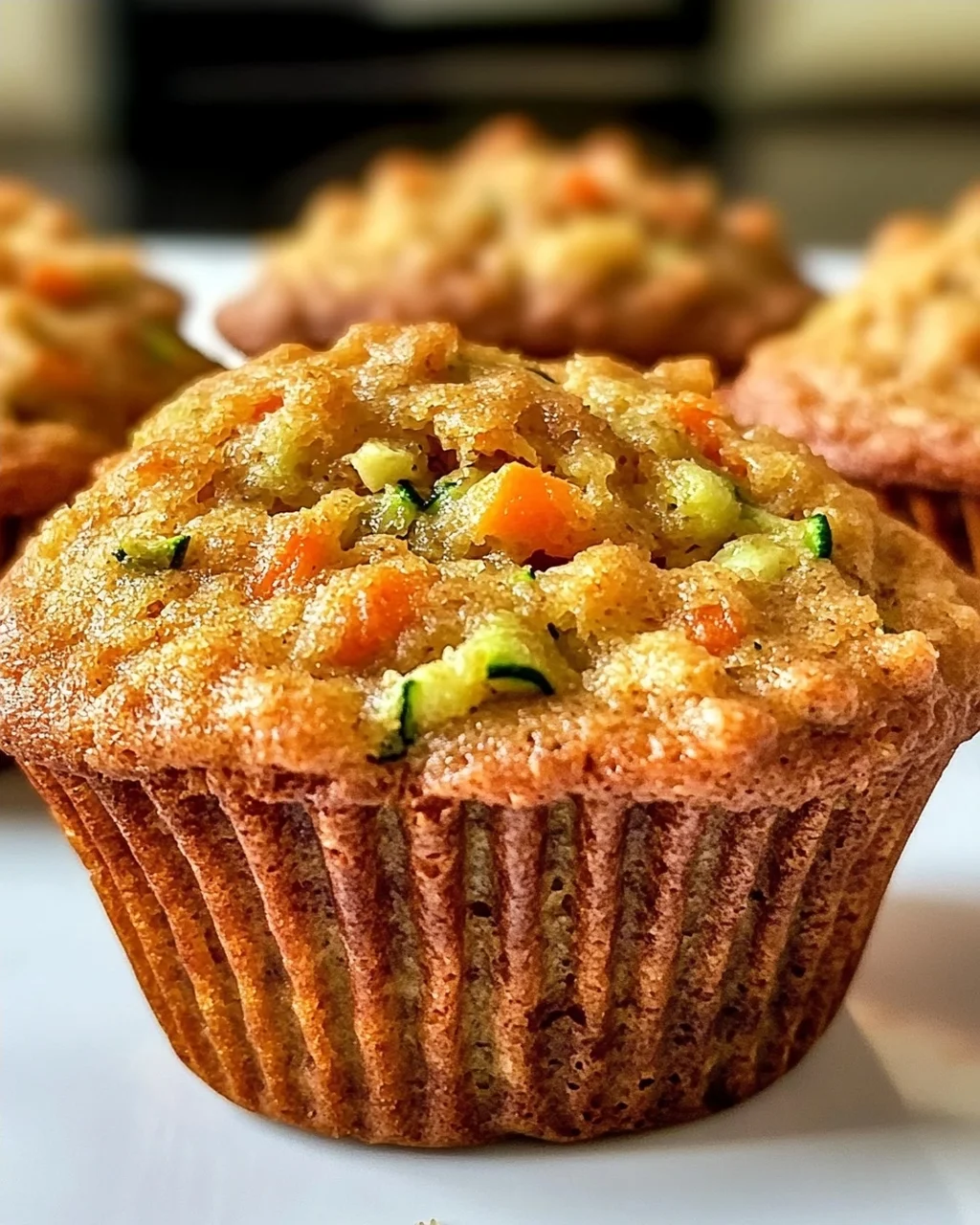 Karotten Zucchini Muffins für gesunde Snacks