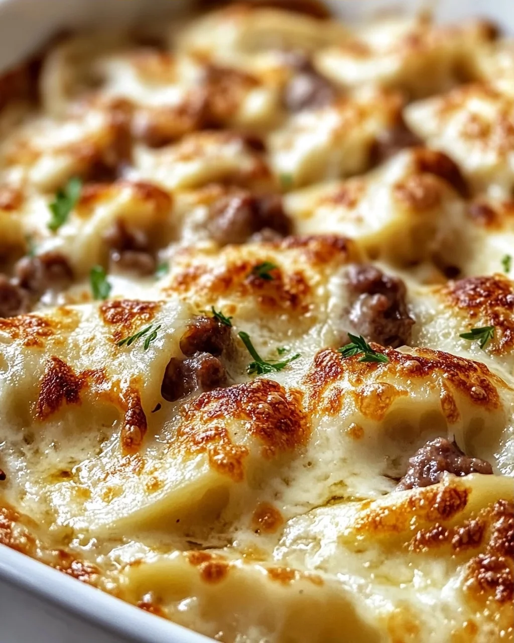 Kartoffel-Rindswurst Pierogi Auflauf – Herzhaft & Lecker!