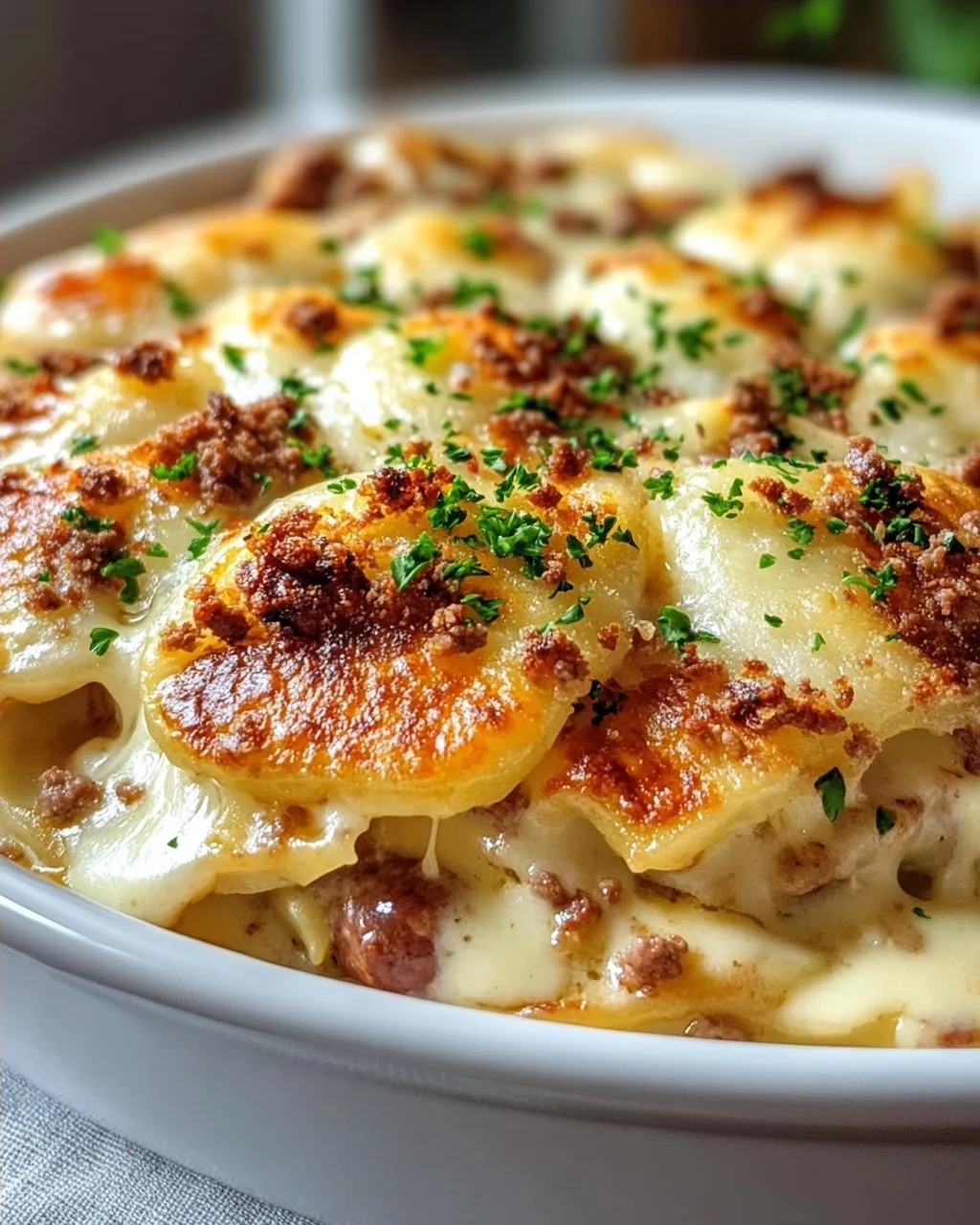 Kartoffel-Rindswurst Pierogi Auflauf – Herzhaft & Lecker!