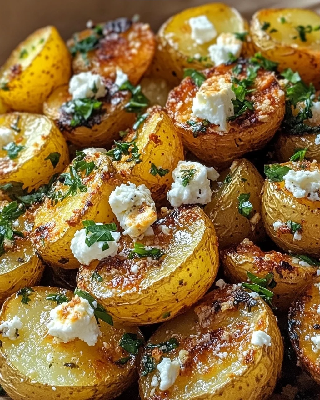 Kartoffeln mit Feta Knoblauch