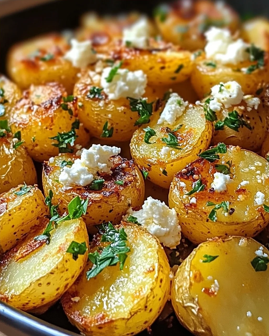 Kartoffeln mit Feta Knoblauch