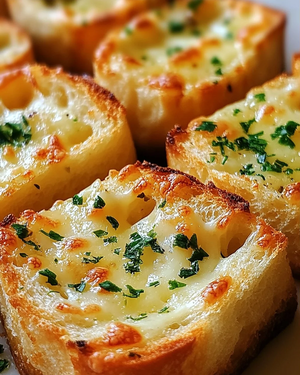 Käse Knoblauch Brot Häppchen