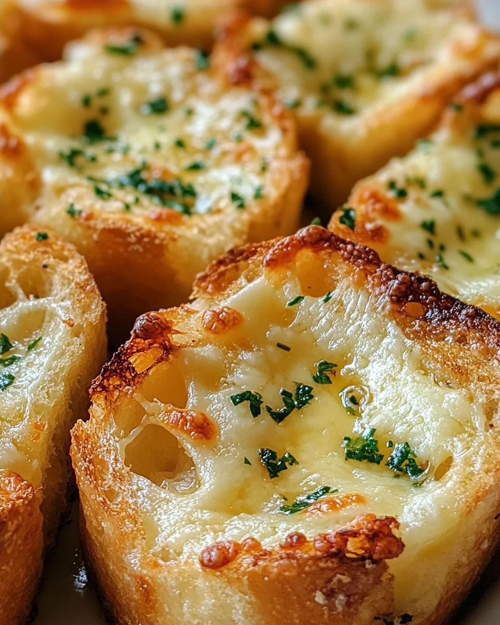 Käse Knoblauch Brot Häppchen