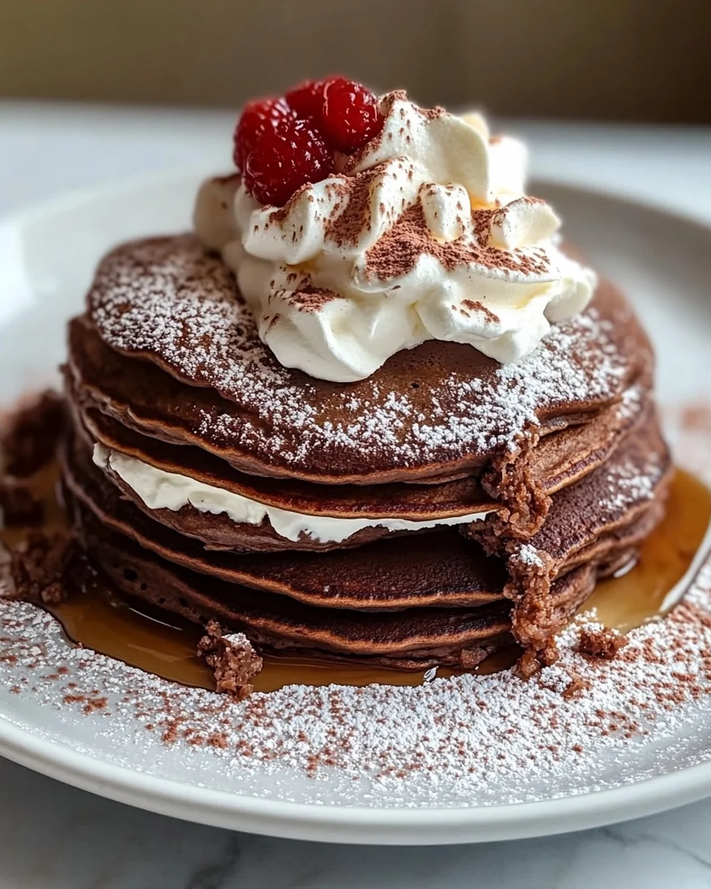 Keto Schoko Pancakes mit Kakao & Sahne – Himmlisch!