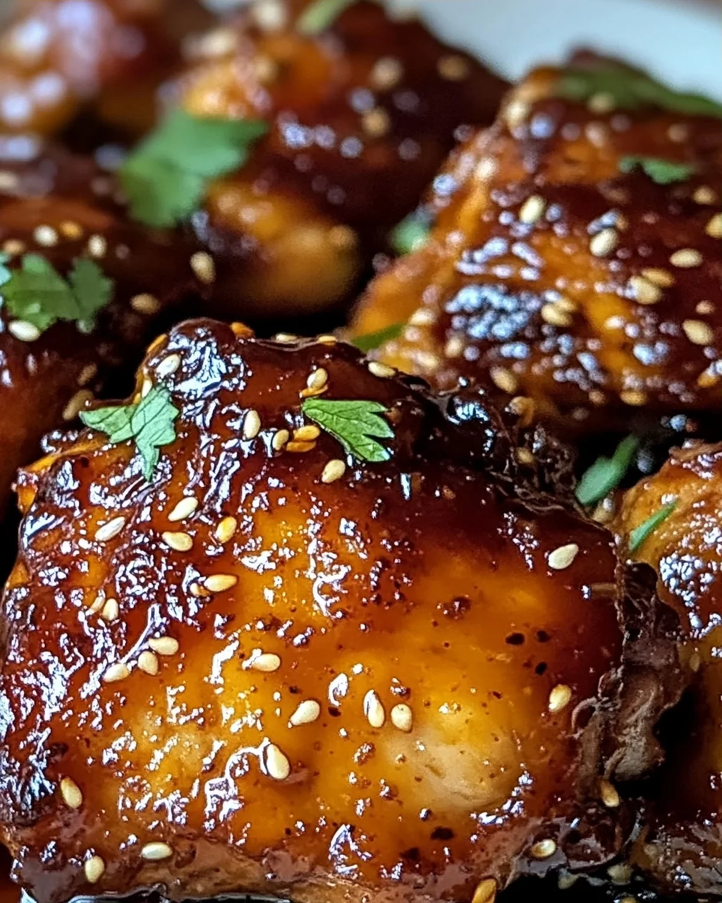 Klebrige Süß-Chili-Hühnchenoberkeulen schnell zubereiten