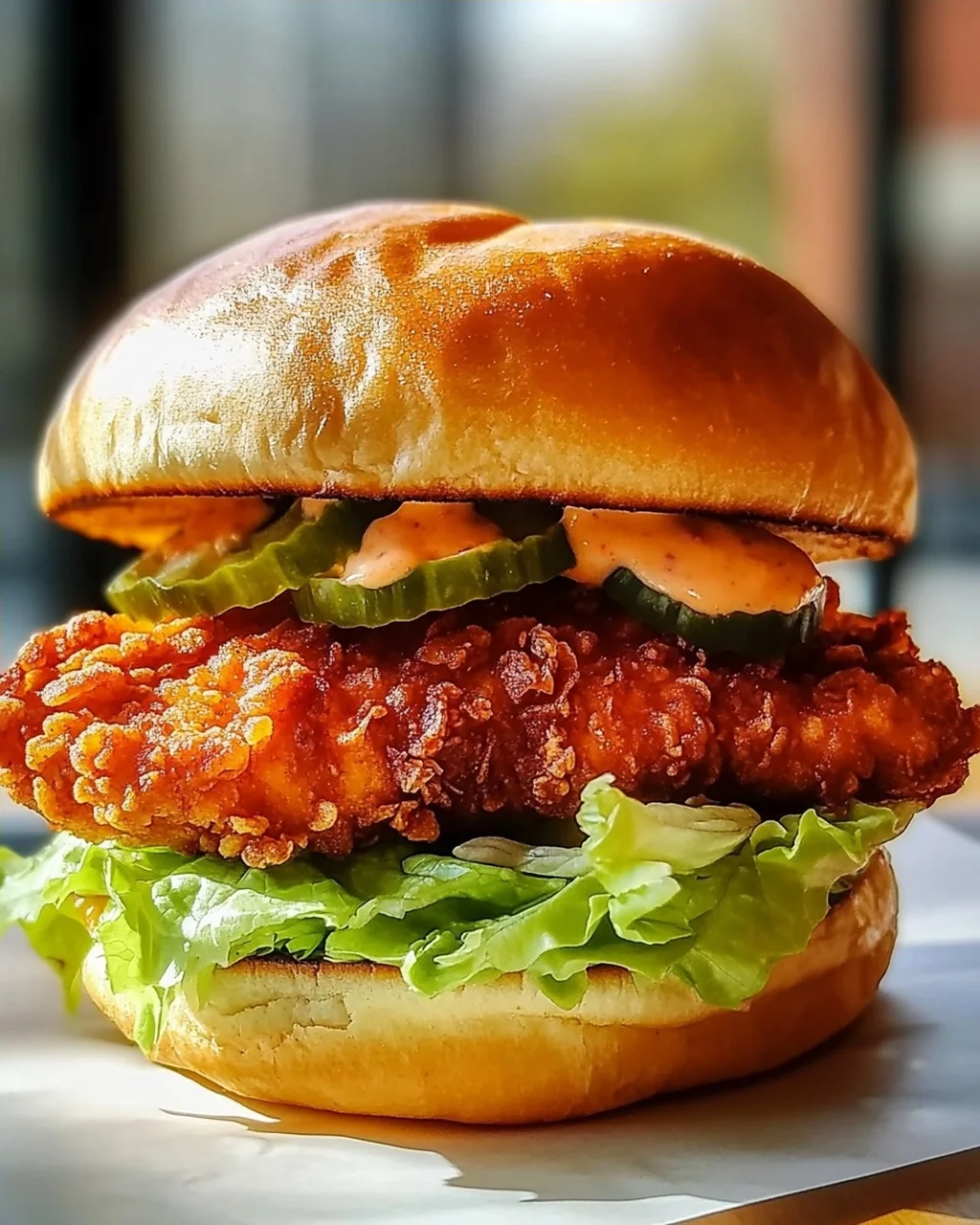 Knuspriges Thai Fried Chicken Sandwich