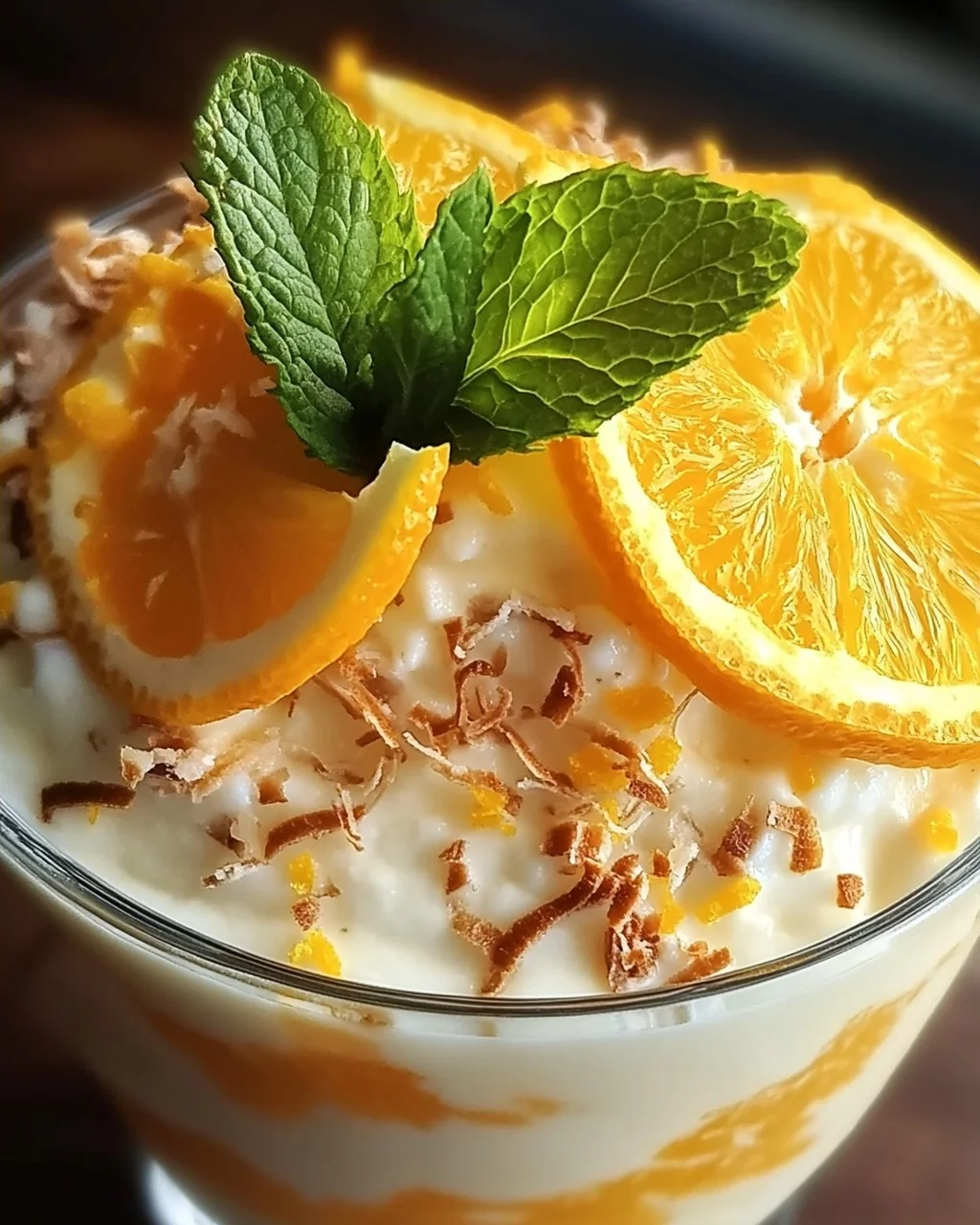 Kokosnuss Orange Glühen – Ein einfacher Desserttraum