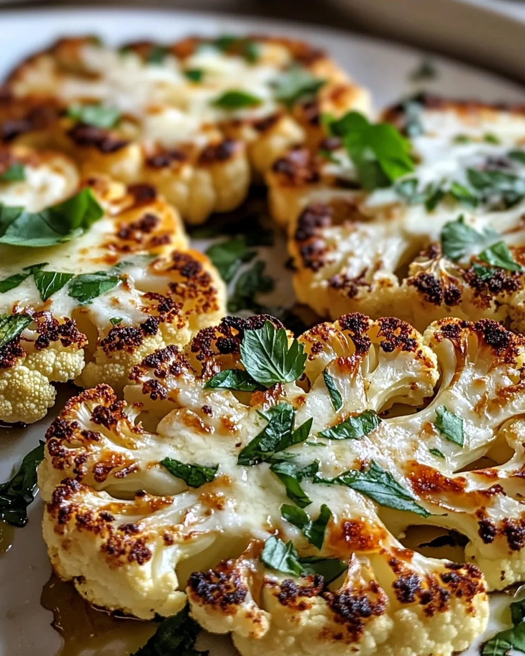 Köstliche Gebackene Mozzarella Blumenkohlsteaks Rezept