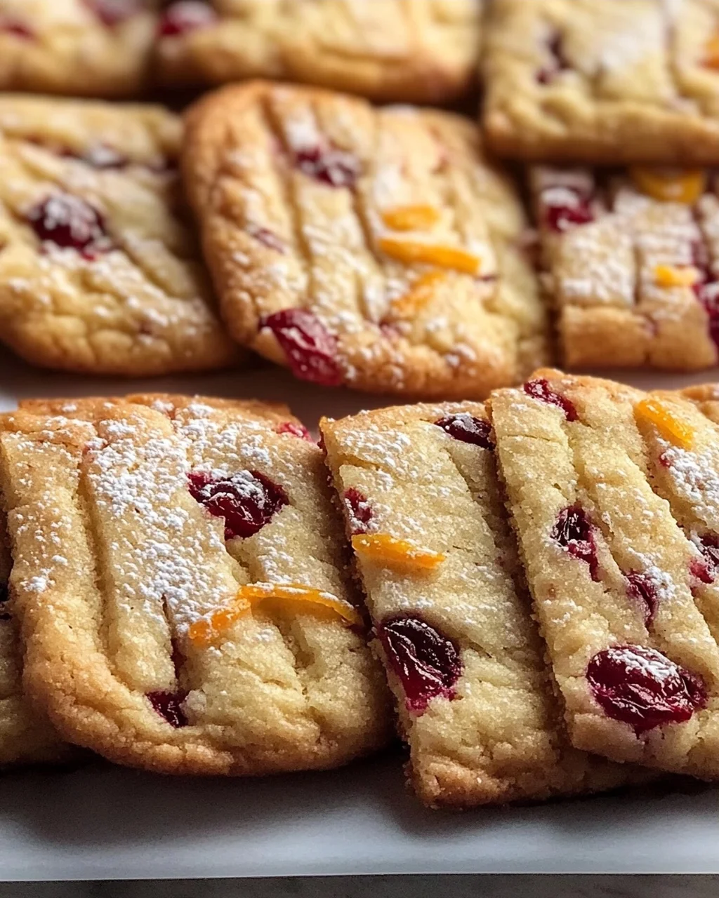 Köstliche Orange Cranberry Butterkekse für die Festtage