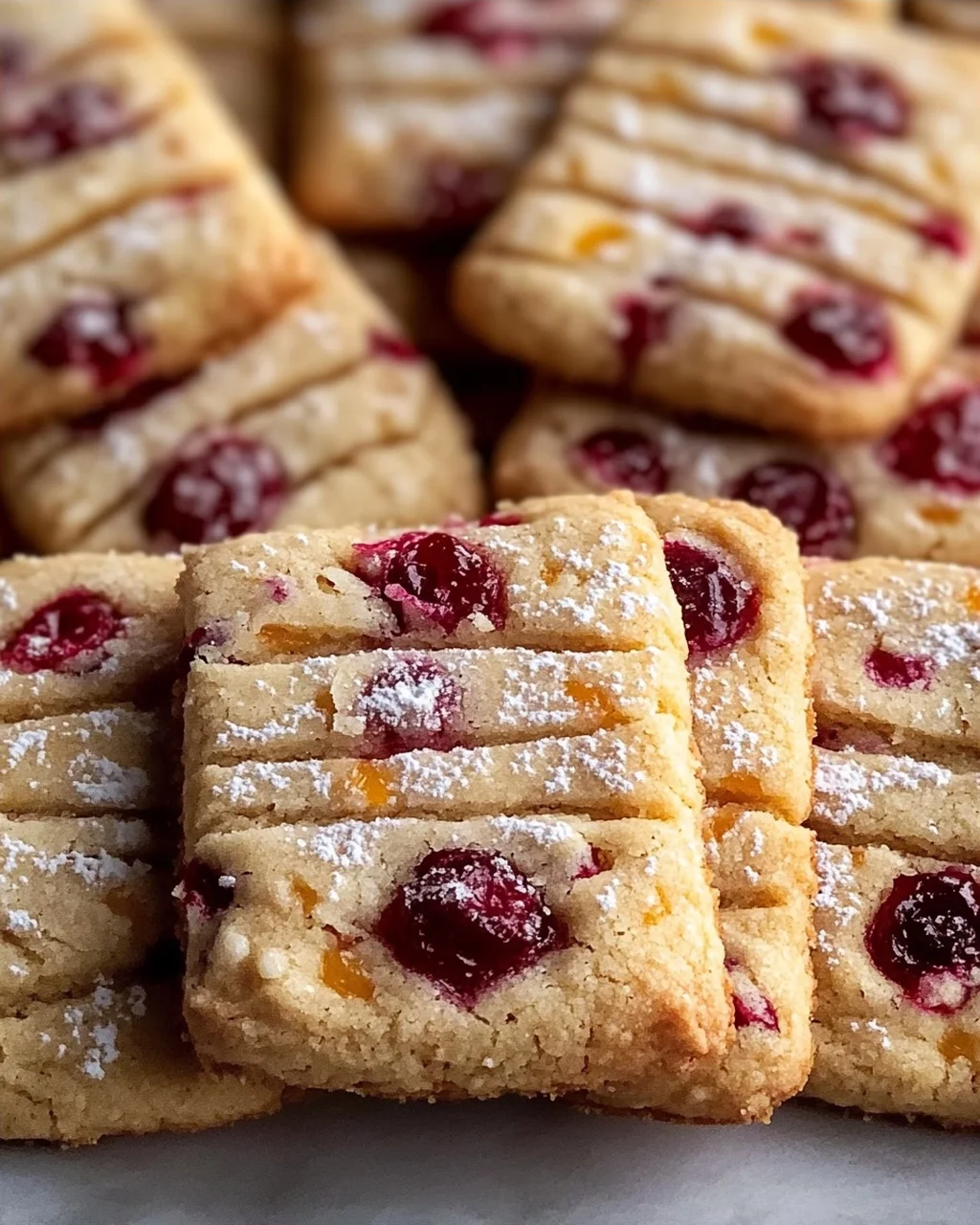 Köstliche Orange Cranberry Butterkekse für die Festtage