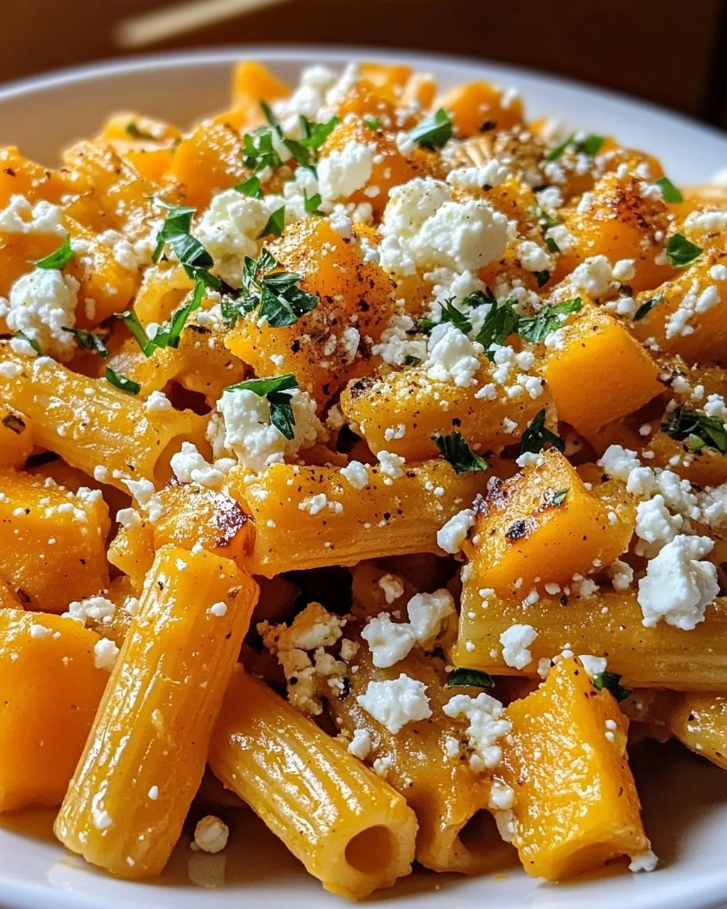 Kürbis Feta Pasta: Unglaublich lecker, schnell & einfach!