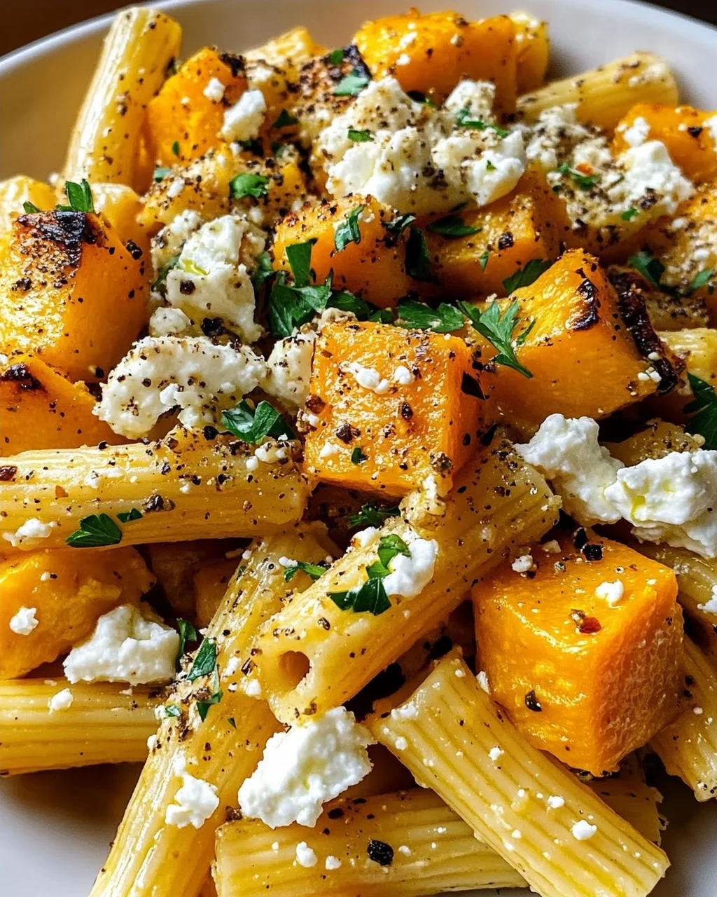 Kürbis Feta Pasta: Unglaublich lecker, schnell & einfach!