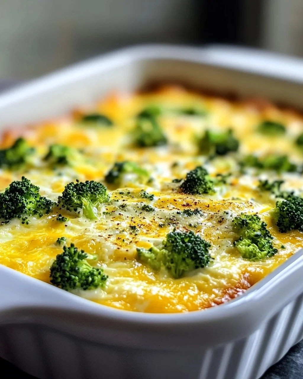 Leckere Broccoli Cheddar Egg Bake Auflauf für jeden Anlass