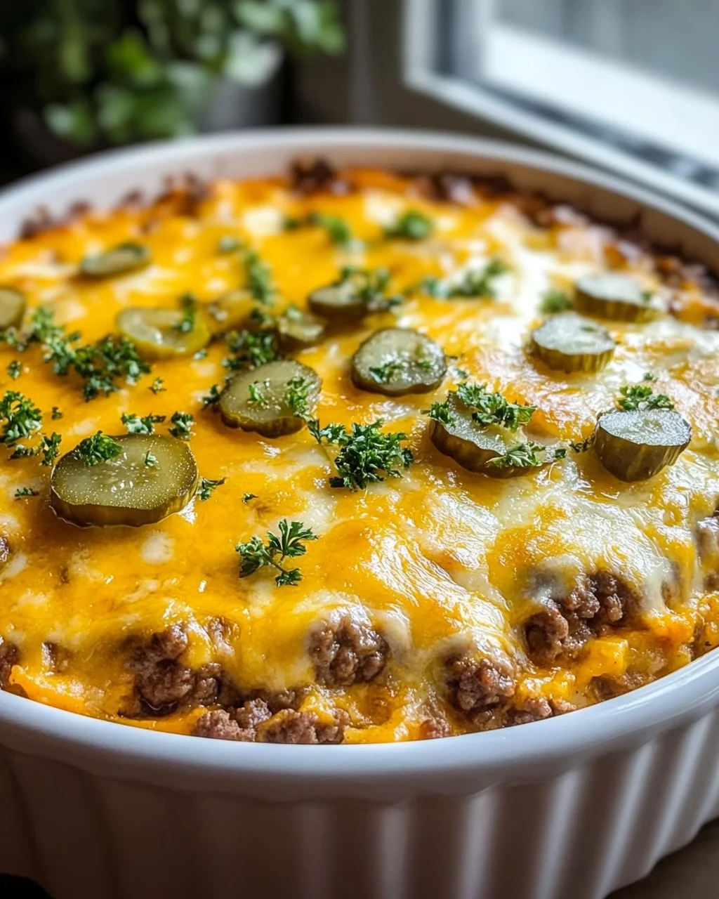 Low Carb Cheeseburger Auflauf mit Rinderhack – Einfach lecker!
