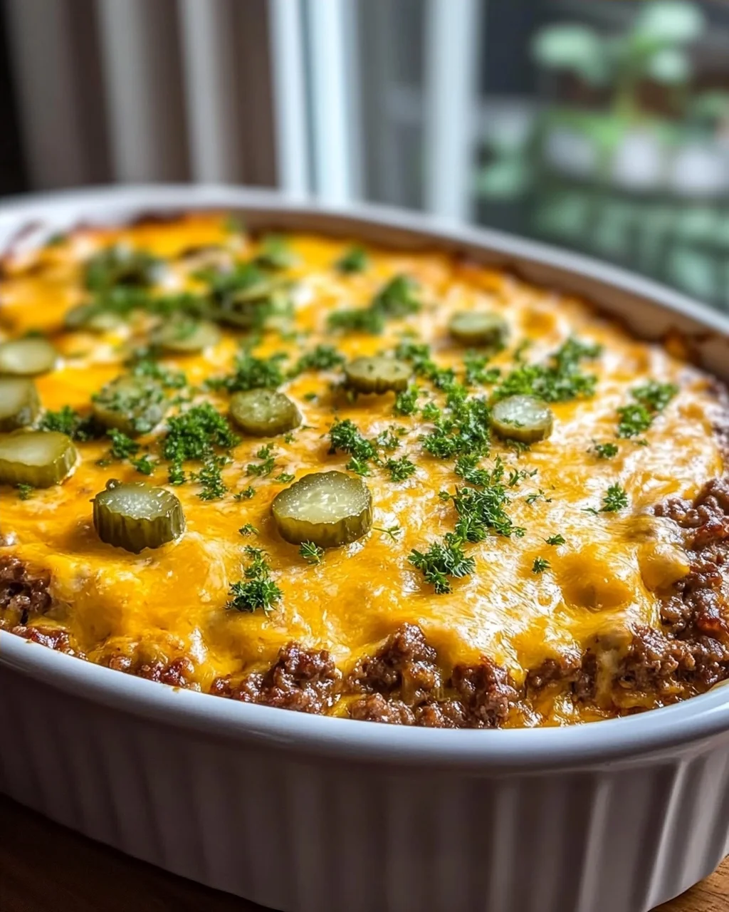 Low Carb Cheeseburger Auflauf mit Rinderhack – Einfach lecker!