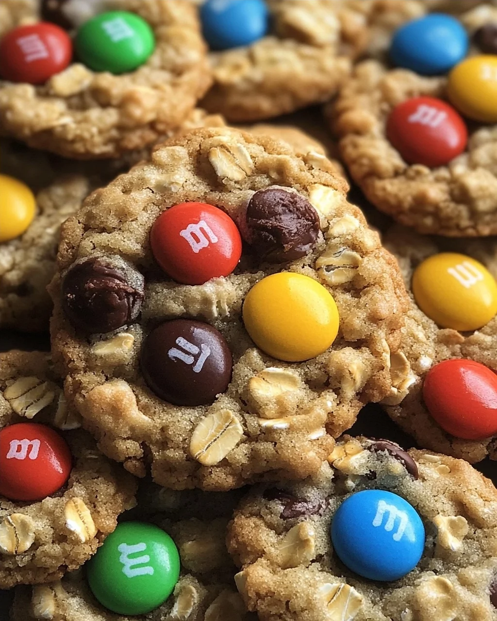 M&M-Cookies mit Haferflocken