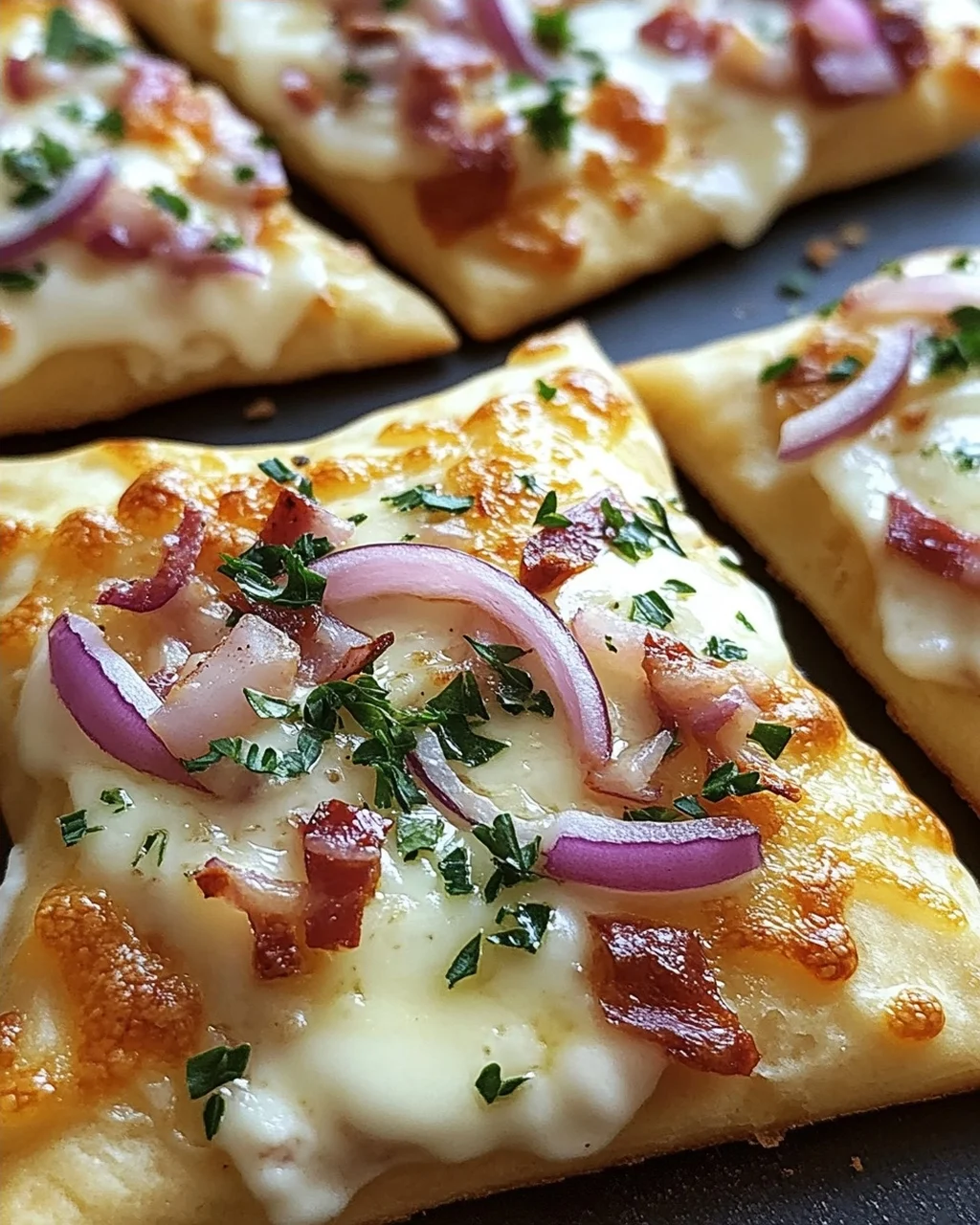 Mini-Flammkuchen-Sterne