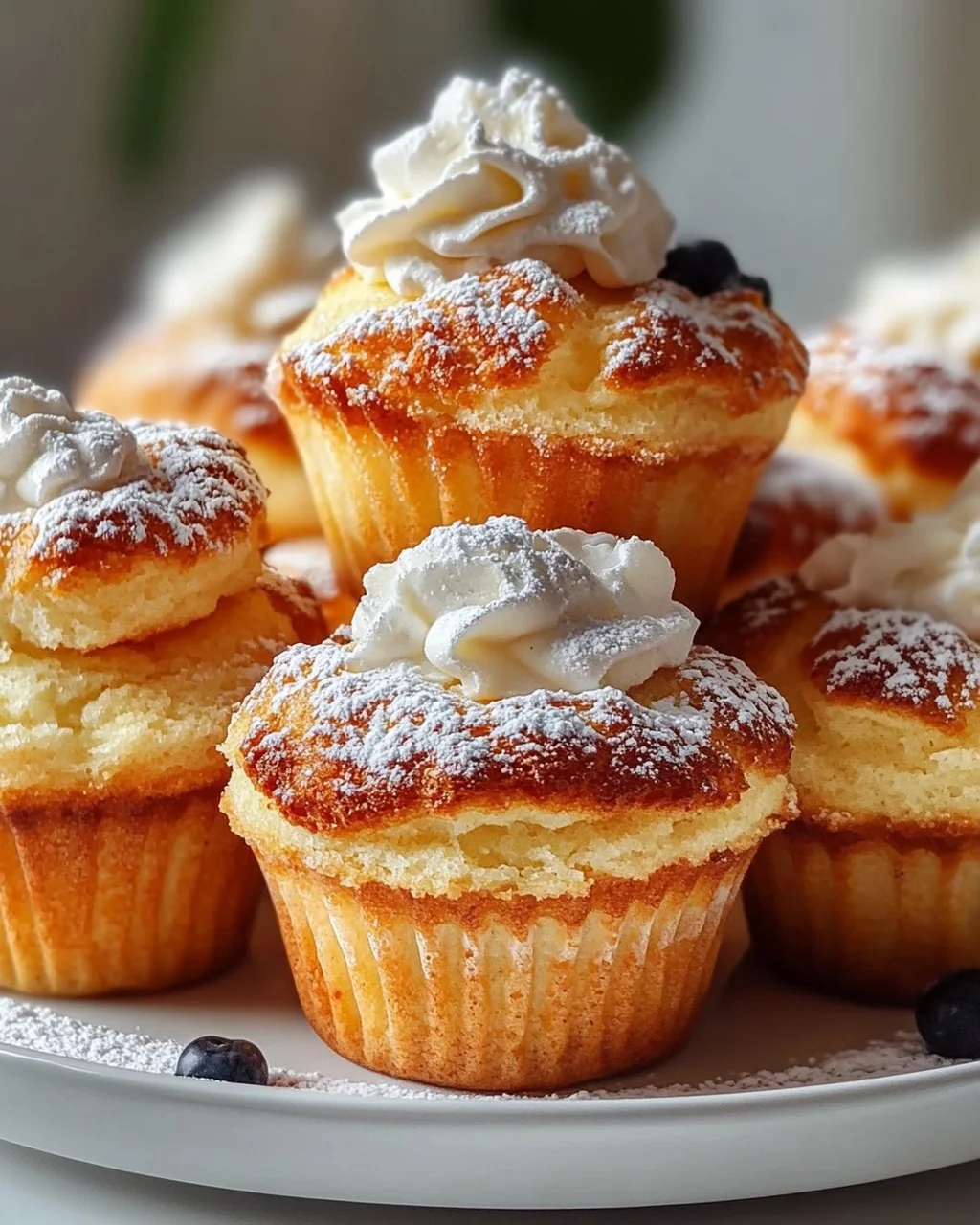 Mini Fluffige Waffel Muffins – Perfekt für Frühstück & Partys!