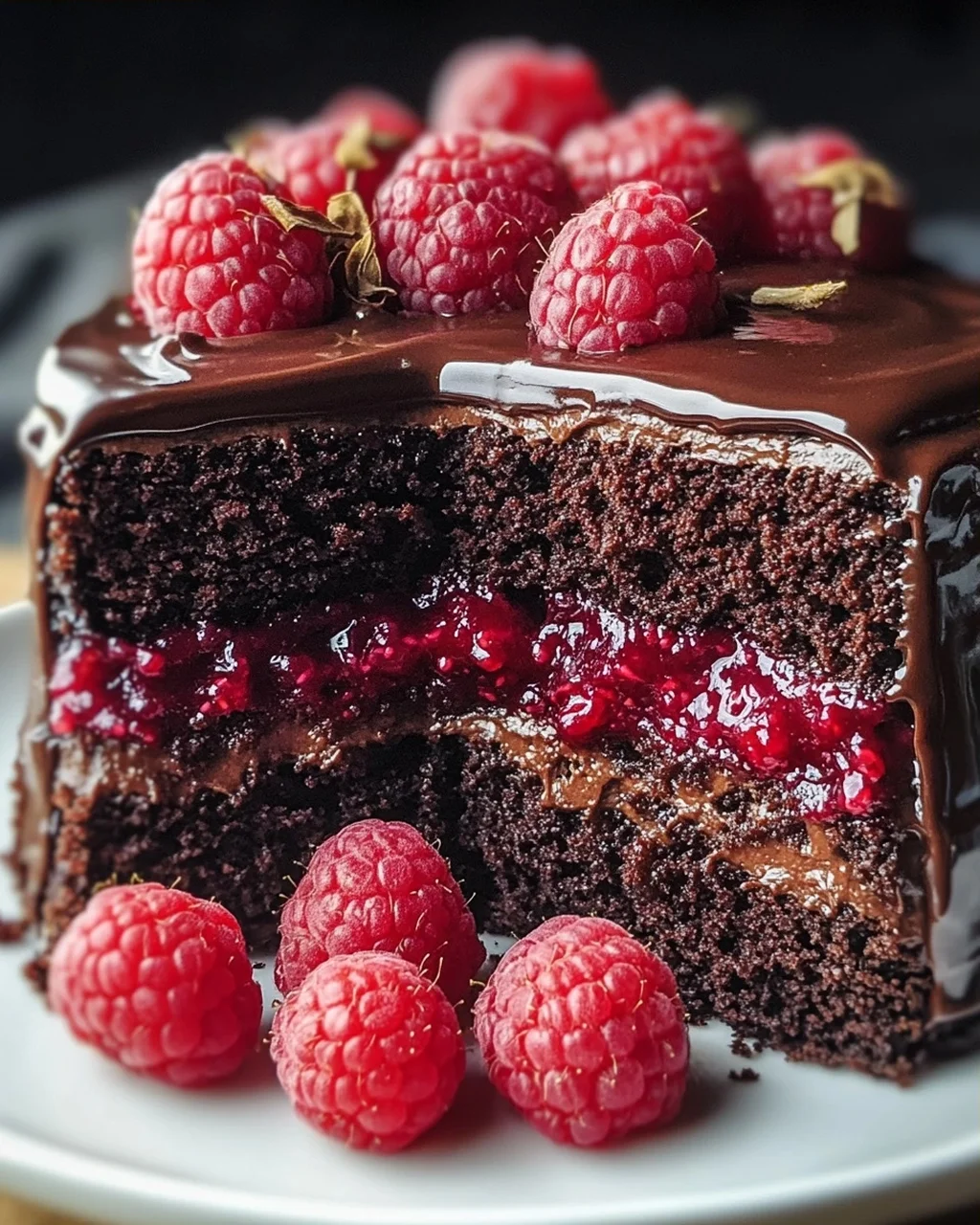 Reichhaltiger Schokoladen-Himbeer-Kuchen Rezept - unwiderstehlich!