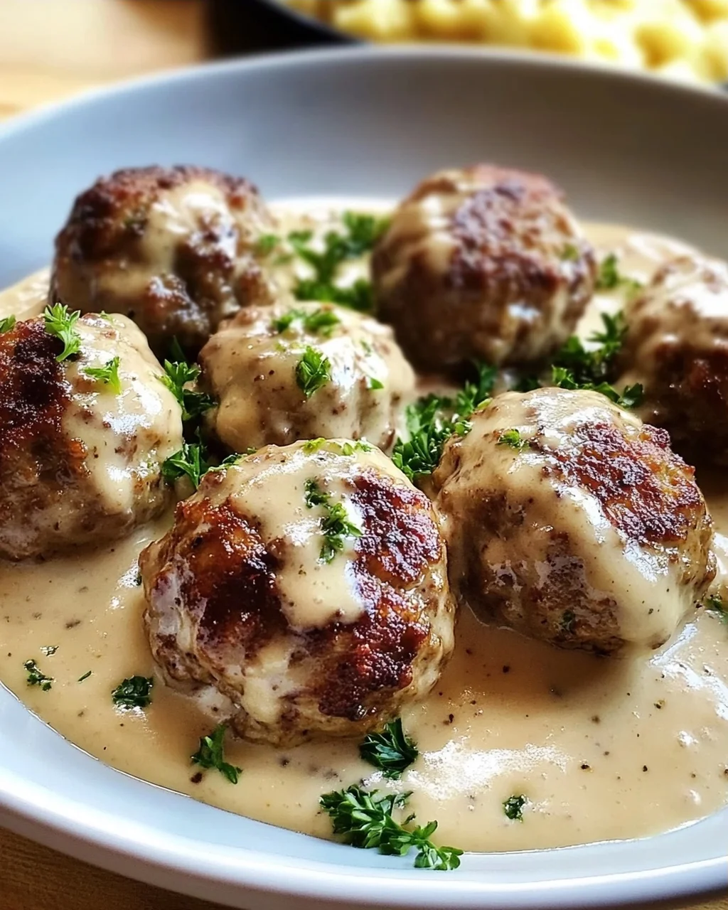 Rezept für Schwedische Köttbullar mit Rahmsauce